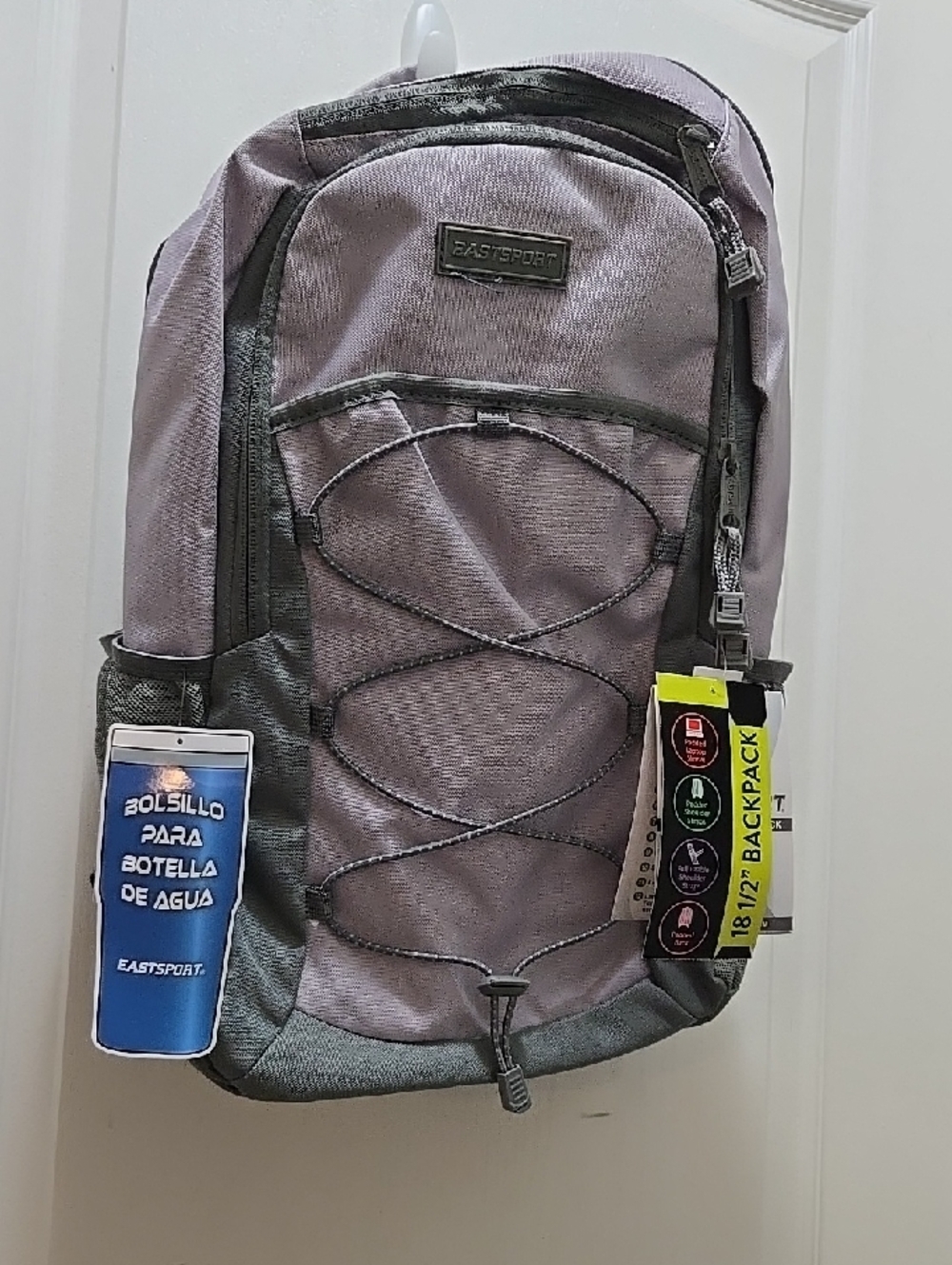 Eastsport Lavender Gray Backpack